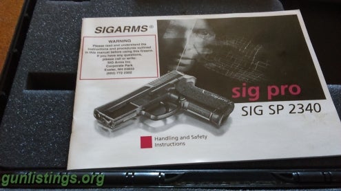 Pistols Sig Pro Sig Sp 2340/357