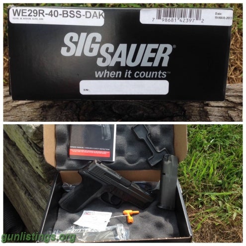 Pistols Sig Sauer P229R DAK 40 S&W $650 NIB