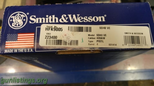 Pistols Smith & Wesson SD40 VE Two Tone