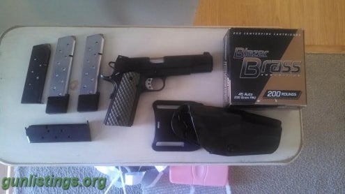Pistols Springfield Armory 1911 Loaded, With Extras.