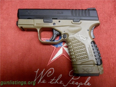 Pistols SPRINGFIELD ARMORY XDs 9mm FDE Pearce Grip Ext NIB