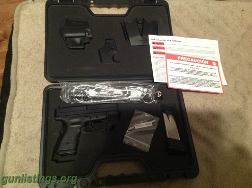 Pistols Springfield XD Subcompact With Laser 9mm