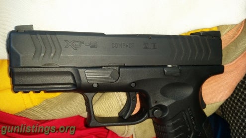 Pistols Springfield Xdm 3.8 9mm Compact Package.