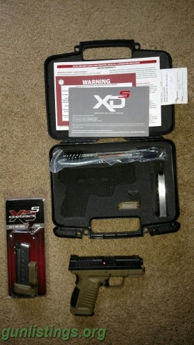 Pistols Springfield XDS 9mm FDE NIB With Extras NIB