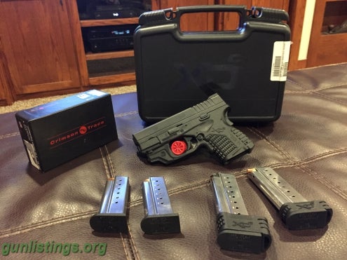 Pistols Springfield XDS 9mm W/ CT Laser Grip