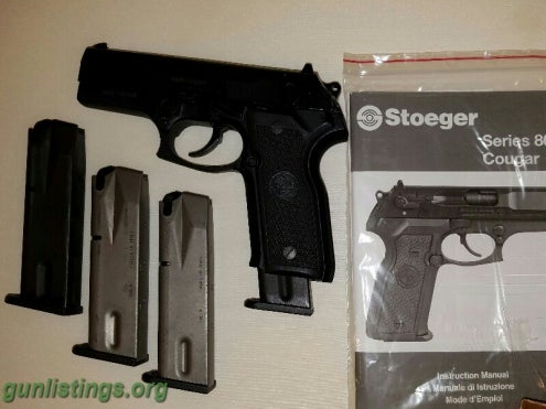 Pistols Stoeger Cougar 8000F 9mm