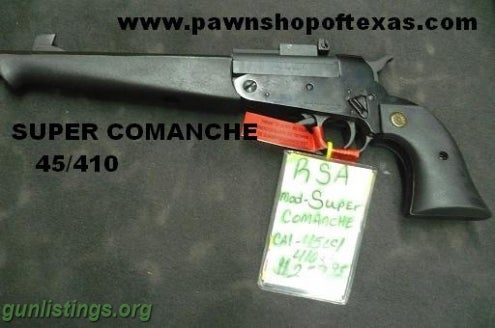 Pistols SUPER COMANCHE 45/410