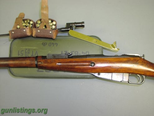 Rifles 1943 Russian Mosin Nagant With Spam Can Of Ammo