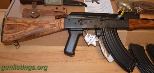 Rifles AK-47 WASR 10 Military + 5 Mags!