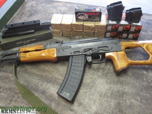 Rifles AK-74 PACKAGE W EXTRA MAGS, SLING, 500RDS AMMO