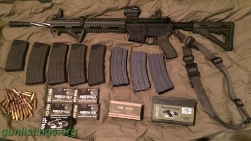 Rifles Ar-15 OD Green/Black W/ Premium Parts Trade For Vehicle