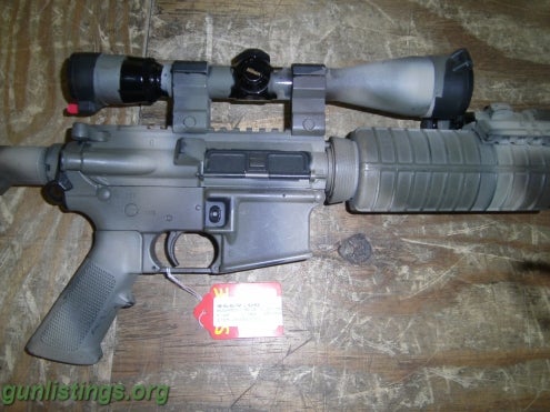 Rifles Bushmaster XM15, Nikon Scope, Surefire Light