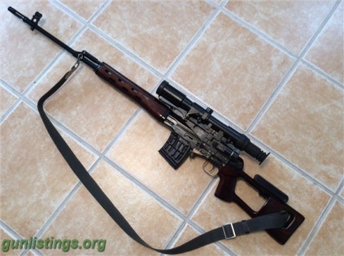 Rifles Izhmash Model SVD Dragunov Caliber 7.62x54R