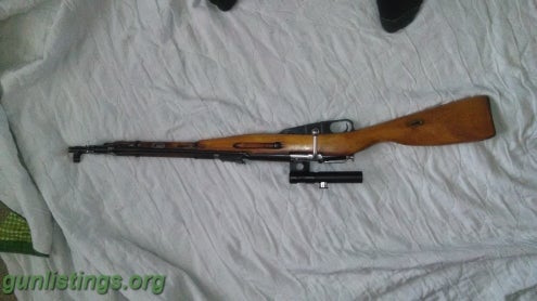 Shotguns M44 Mosin SIDE Scoped SELL Or TRADE For 20ga