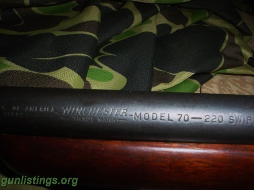 Rifles Pre 64 Winchester 220 Swift