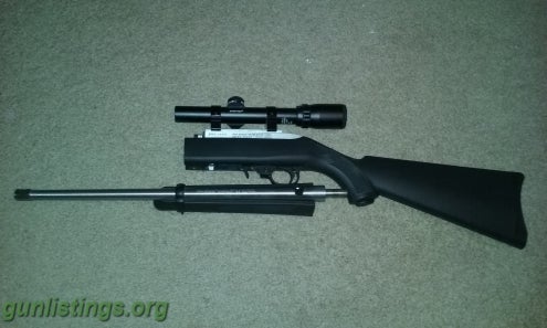 Rifles Ruger 10/22 Stainless Takedown 50th Anniversary & Scope