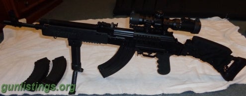 Rifles SAIGA RUSSIAN AK 7.62X39. 470rnds Neg.