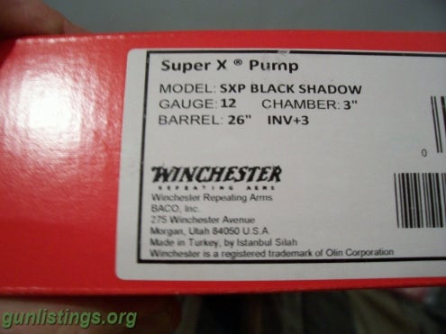 Shotguns Winchester SXP Black Shadow