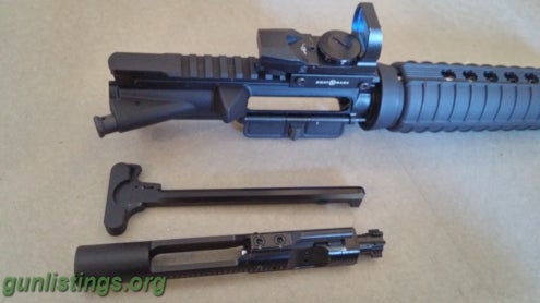 Accessories New Complete Ar15 5.56 Upper Reciever. 16in Carrier 1/7