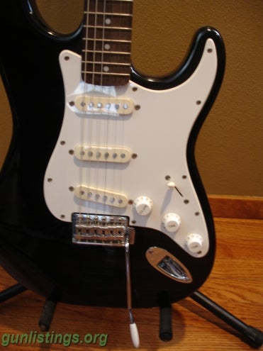 Misc Fender Squire Black And White Trade For Guns Or Ammo