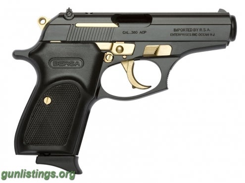 Pistols Bersa Thunder .380 Gold Special Edition