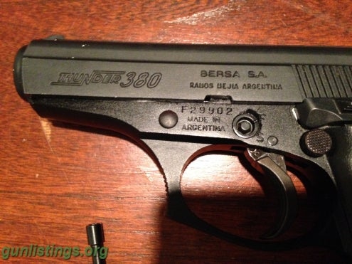 Pistols Bersa Thunder .380 W/extra Mag