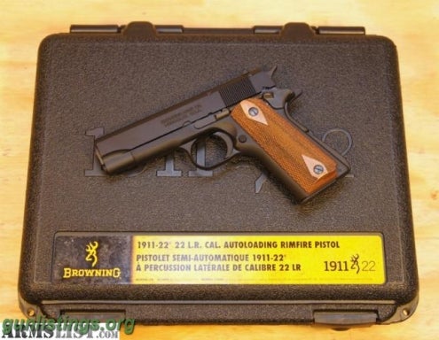 Pistols Browning Compact 1911 W/case 22lr Handgun