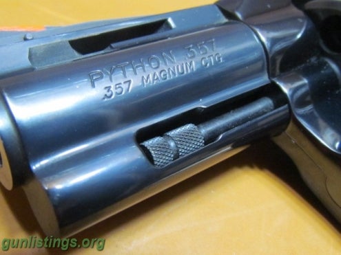 Pistols Colt Python W/2 Bbls & Box