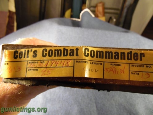 Pistols Colt's Combat Commander