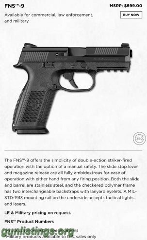 Pistols FN-9 Handgun
