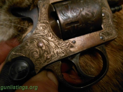 Pistols H&r 642 ,22cal Magnum W.m.r.f. Revolver Engraved