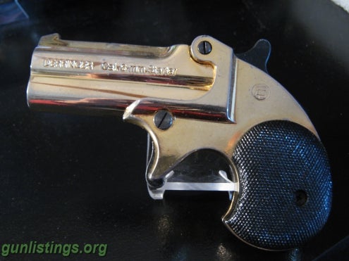 Pistols Kimar Gold Plated Derringer 22. Blank/Starter Pistol