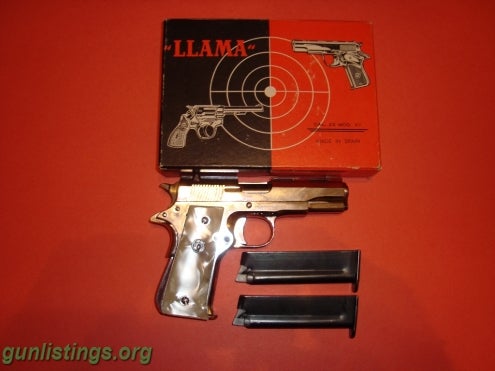 Pistols Llama Model XV. 22 Cal.
