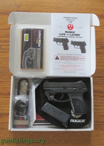 Pistols LNIB RUGER LC9 W/LASER & EXTRA MAG + AMMO