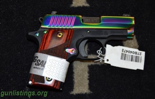 Pistols NIB Sig Sauer P238 Rainbow .380acp W/ NiteSites