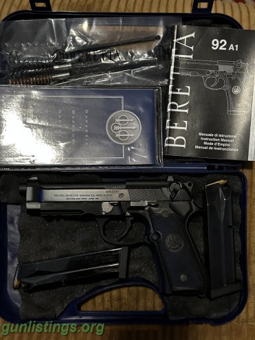 Pistols Pietro Beretta 92A1 9x19 Cal