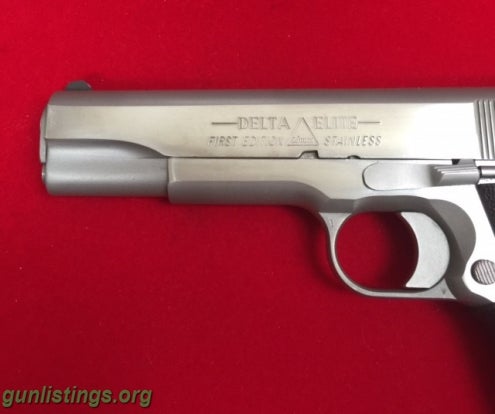 Pistols Rare Delta Elite First Edition, 10mm NIB NO CC FEE