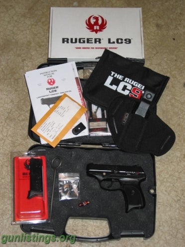 Pistols RUGER LC9 9MM SEMI-AUTO PISTOL-COMPLETE PACKAGE!