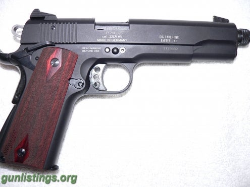 Pistols Sig 1911-22 Black Unfired W/TB