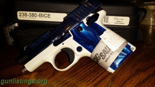 Pistols Sig Sauer P238 .380 Blue Ice (RARE DISTRIBUTOR ONLY)