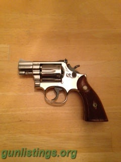 Pistols Smith & Wesson Model 15-4 Nickel Revolver