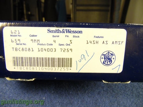 Pistols Smith & Wesson Model 659
