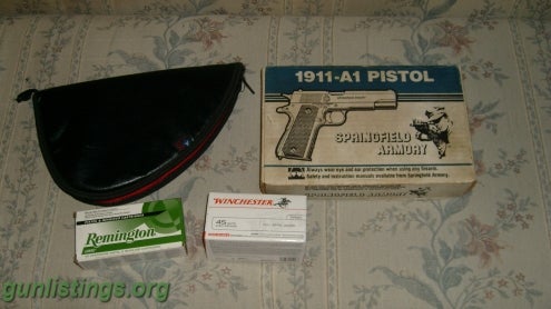 Pistols Springfield Armory Nat. Match .45 1911-A1