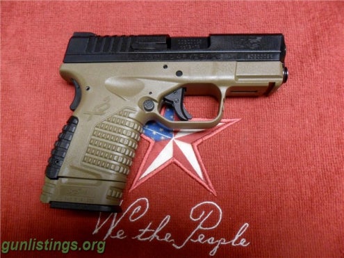 Pistols SPRINGFIELD ARMORY XDs 9mm FDE Pearce Grip Ext NIB