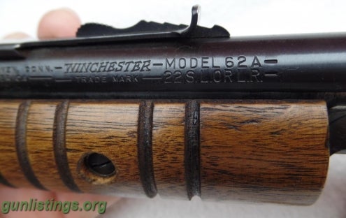 Rifles 1946 Winchester 62A Pump .22 - Stunning Beauty!