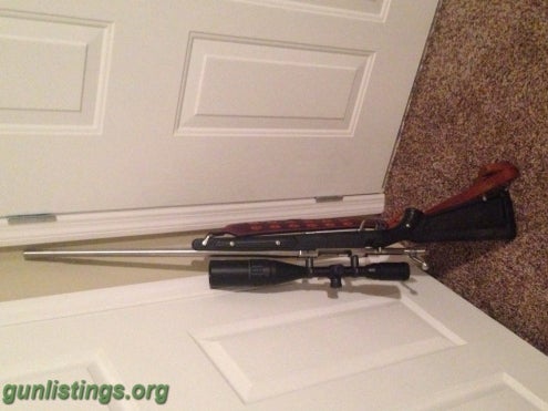 Rifles 300 Win Mag Ruger M77 Mark 2 Stainless Steele With Sco