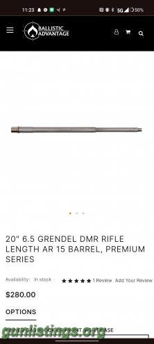 Rifles 6.5 Grendel 20