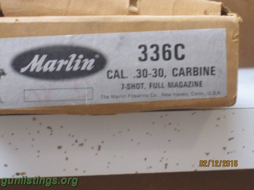 Rifles Marlin Cal. 30-30, Carbine