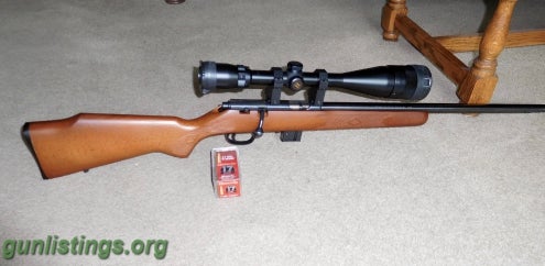 Rifles Marlin Rifle With Scope