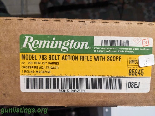 Rifles Remington 22-250 With Extras